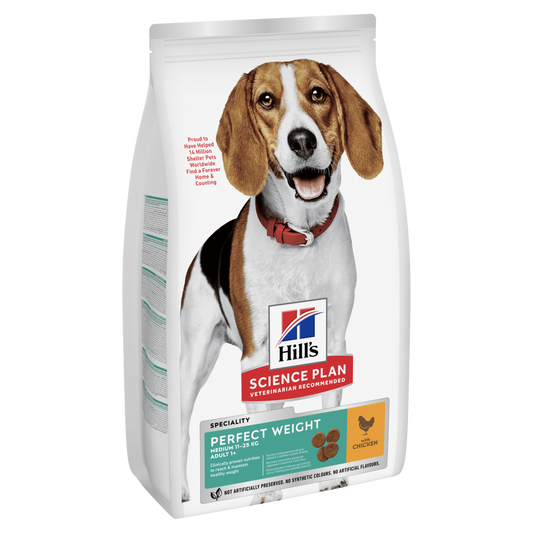 Hill's Science Plan - Perfect Weight - Medium Adult - Chicken - 12kg