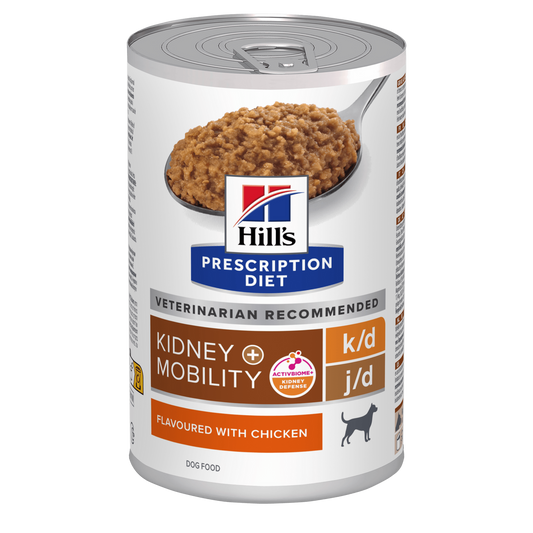 Hill's Prescription| Dog Wet- Kidney & Mobility k/d j/d- Chicken- 12 x 370g