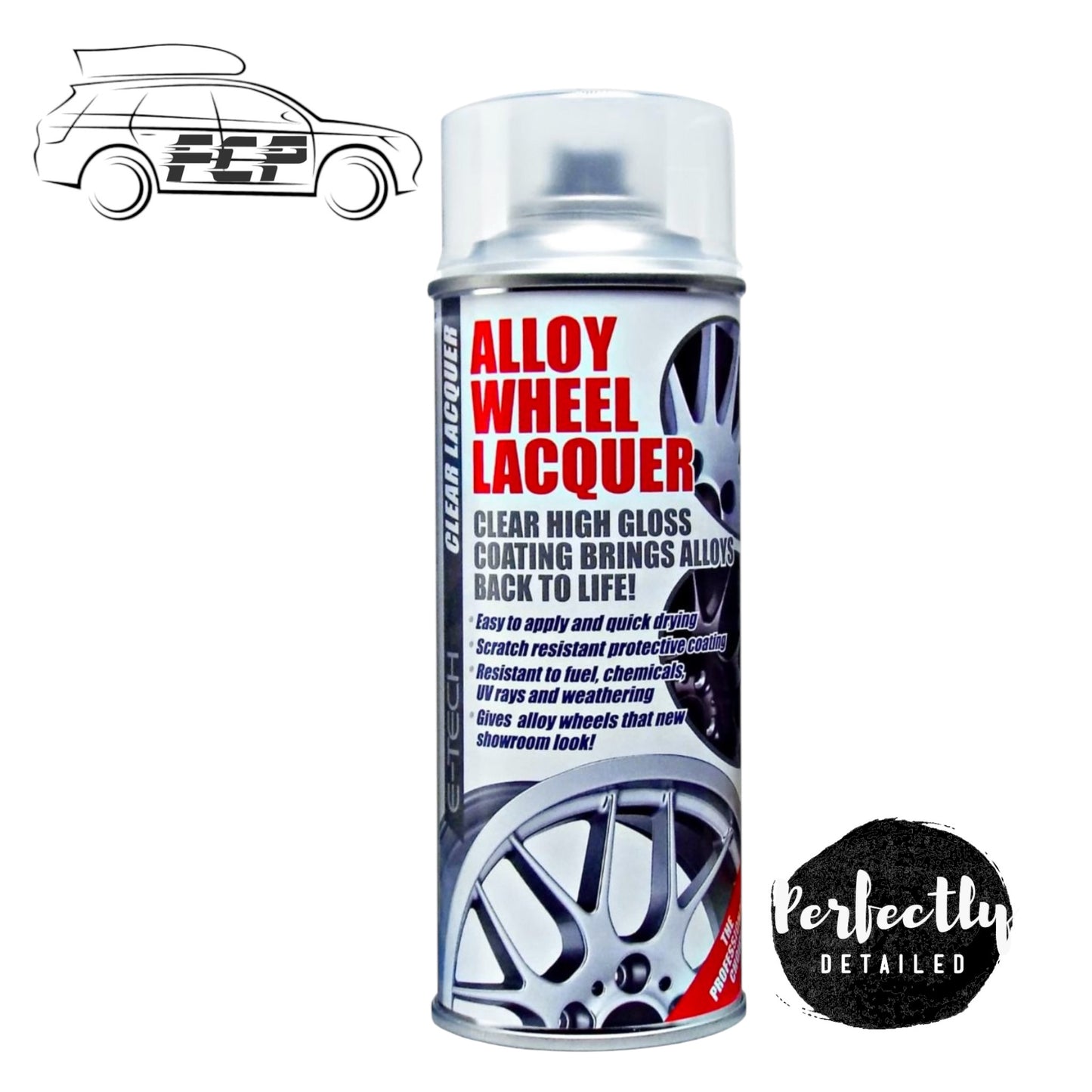 E-TECH| Alloy Wheel Lacquer | Clear| 400ml