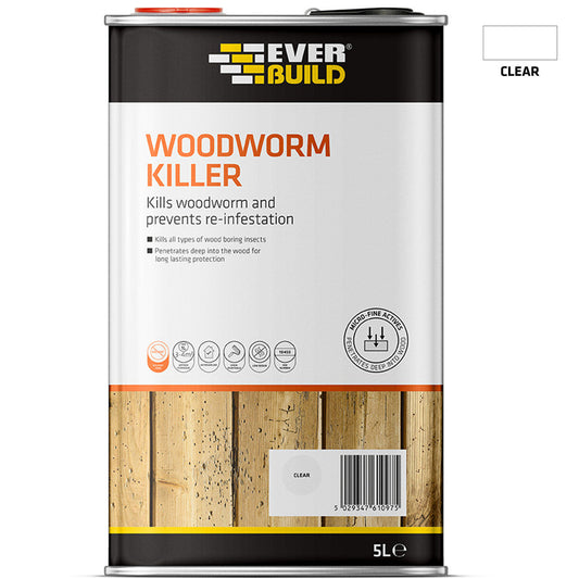 Everbuild| Woodworm Killer| Clear| 5L