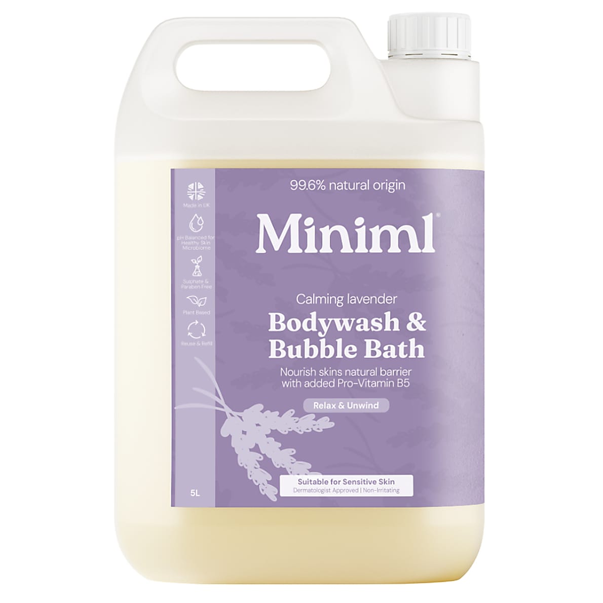 Miniml| Body wash | Calming Lavender| 5L