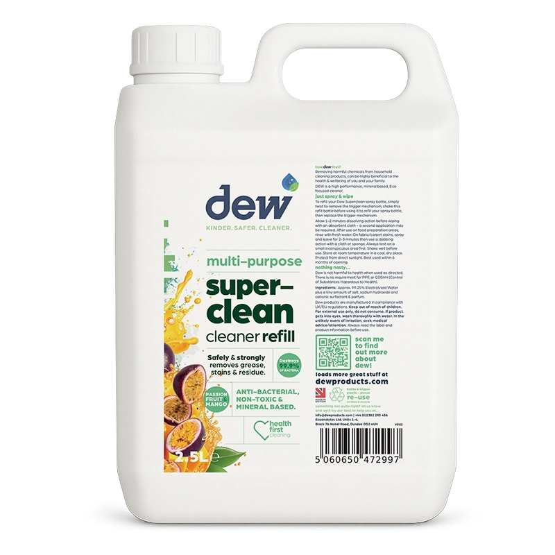 Dew| Multi Purpose Super Clean Refill| Passion/Mango Fruit| 2.5L
