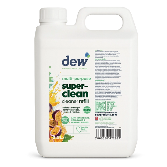 Dew| Multi Purpose Super Clean Refill| Passion/Mango Fruit| 2.5L