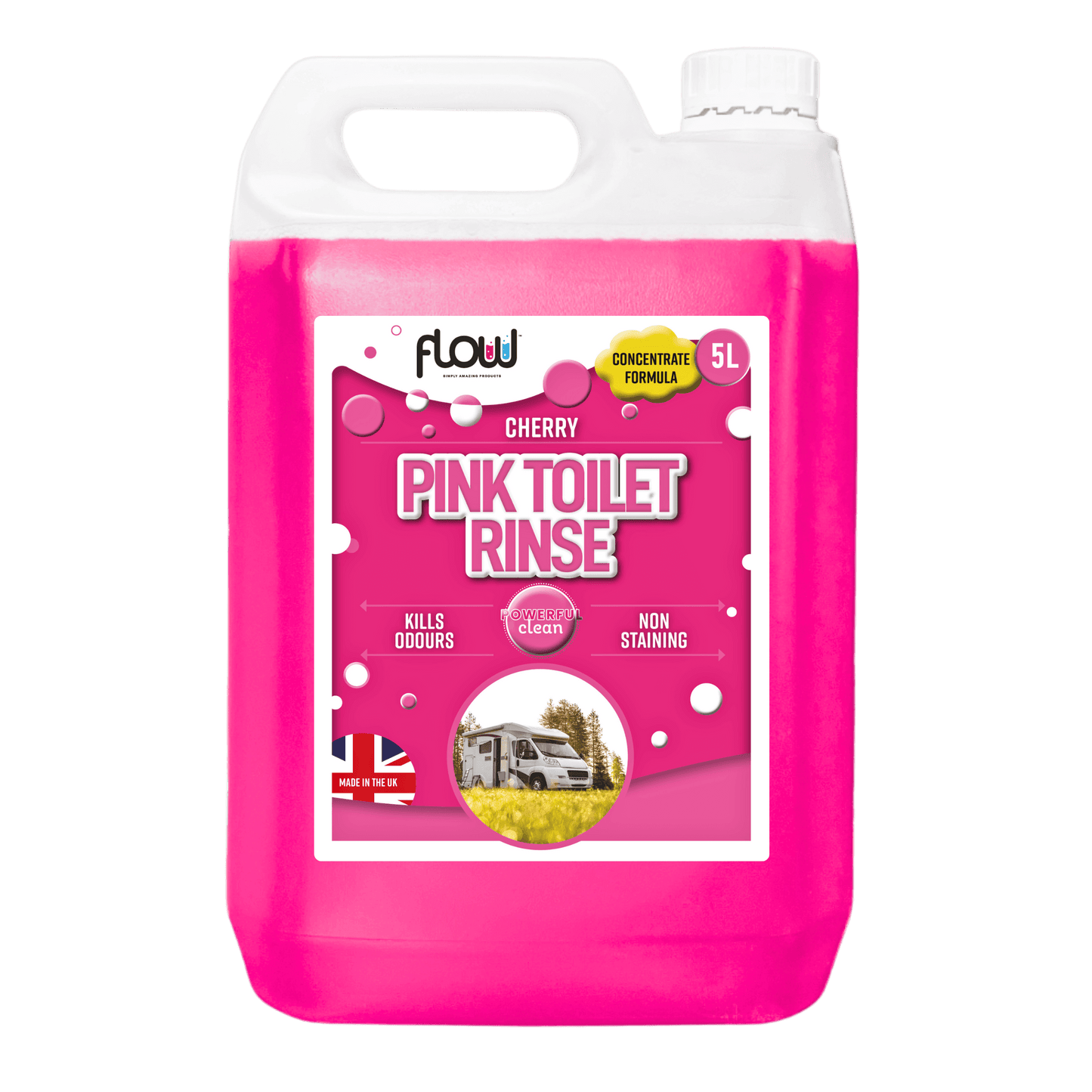 Flow | Pink Toilet Rinse | Cherry | 5L