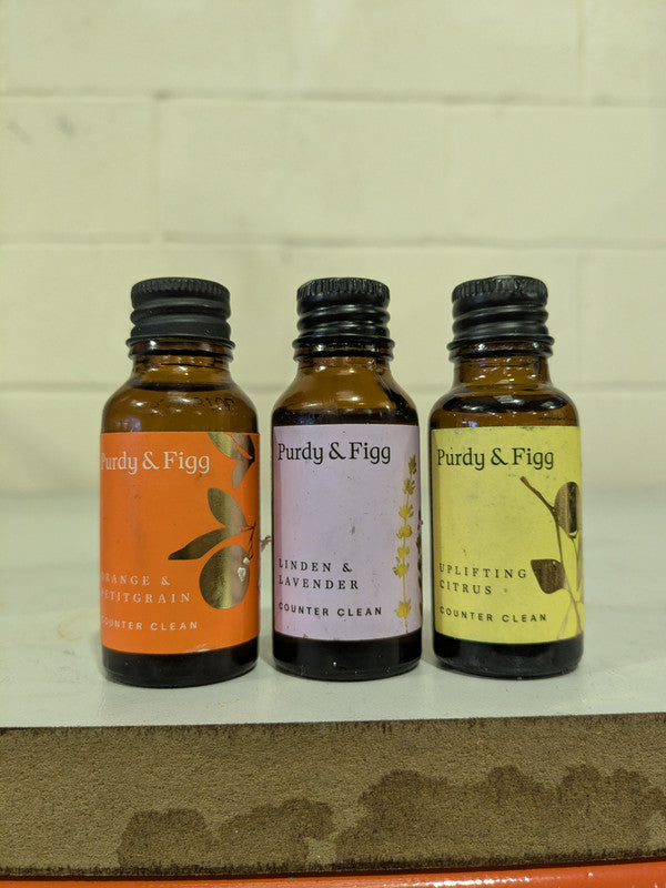 x3|Purdy & Figg| Counter Clean- Orange/ Lavender /Citrus