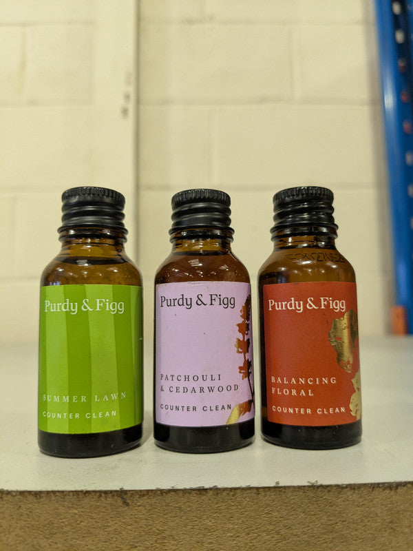 x3|Purdy & Figg|Counter Clean-Lawn/Patchouli/Floral