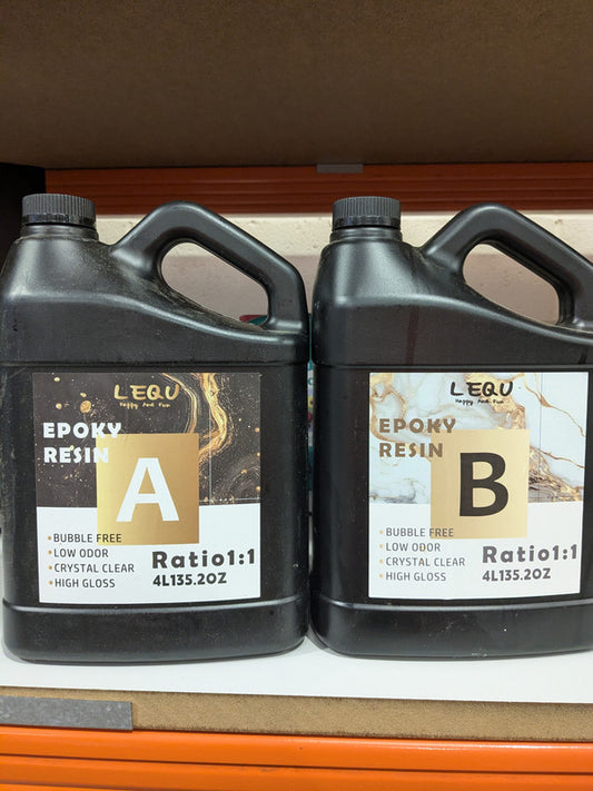 Lequ| Epoxy Resin Part A, 4L & Part B, 4L