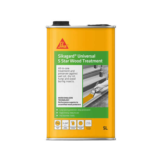 Sikagard| Universal 5 star Wood Treatment| Clear 5L