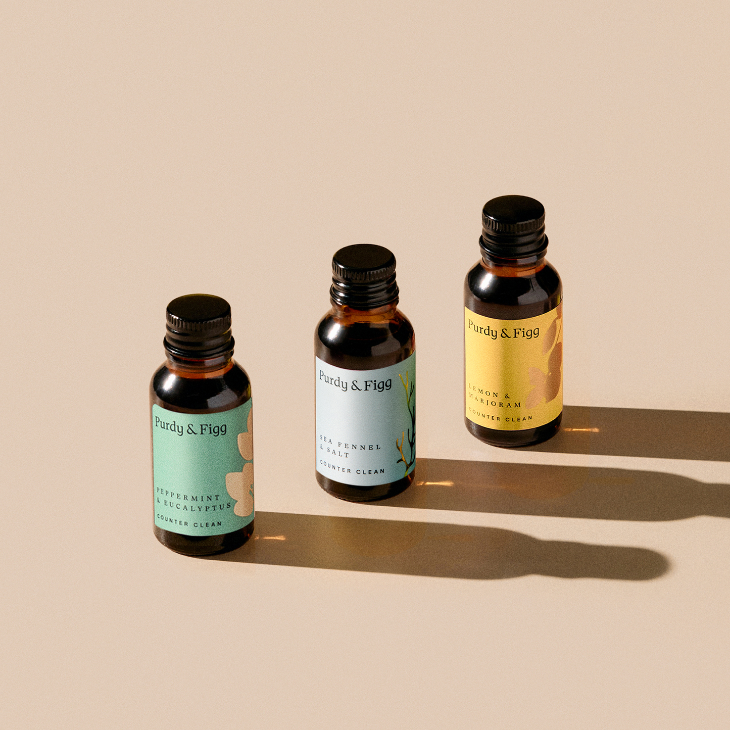 x3|Purdy & Figg| Counter Clean| Lemon, Sea Fennel, Peppermint