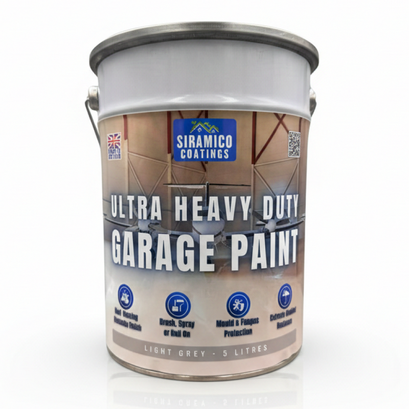Siramico| Ultra Heavy Duty Garage Paint-Light Grey-5L