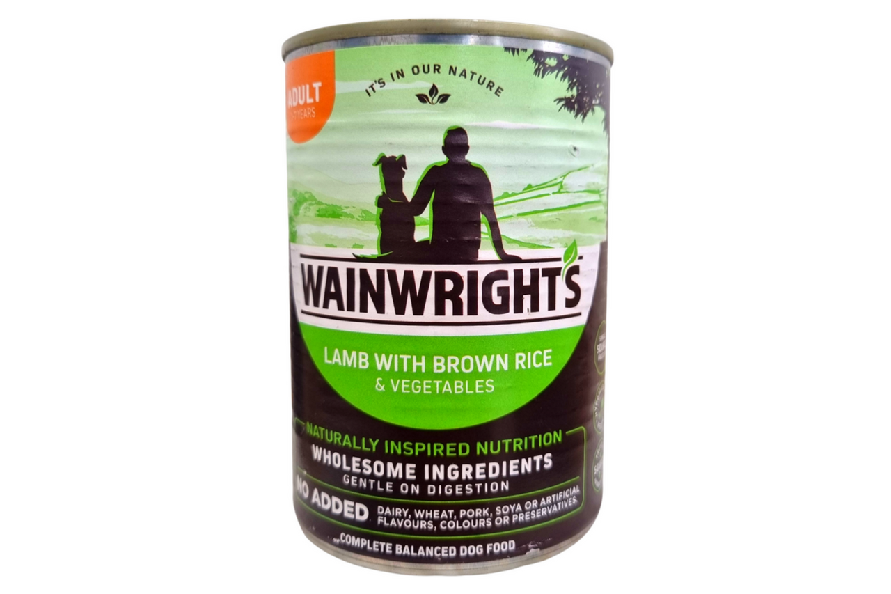 Imperfect Picks: Dented Cans - Wainwrights - Lamb with brown rice & veg - Adult Dog Food (Wet) 24 x 395g