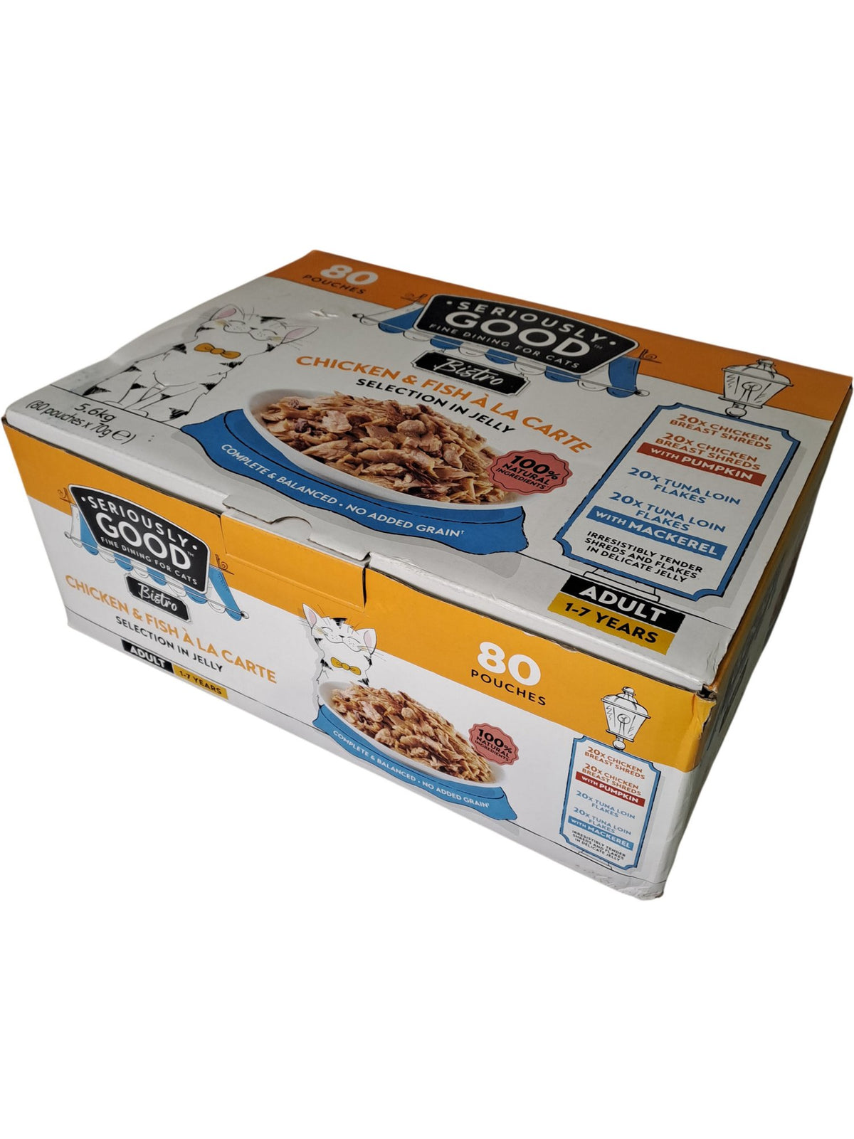 Seriously Good Bistro | Chicken & Fish À La Carte Cat Food | 80x70g
