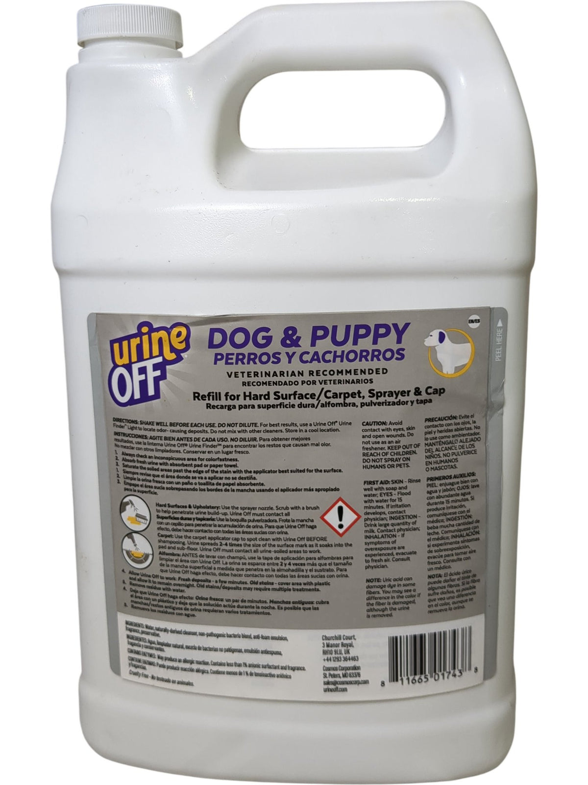Urine Off | Dog & Puppy Urine Remover | 1 Gallon