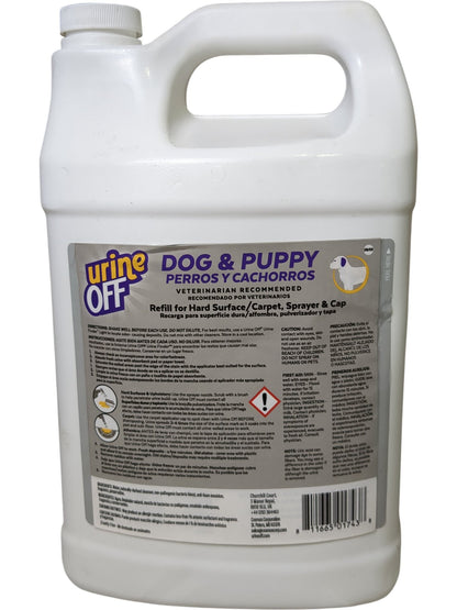 Urine Off | Dog & Puppy Urine Remover | 1 Gallon