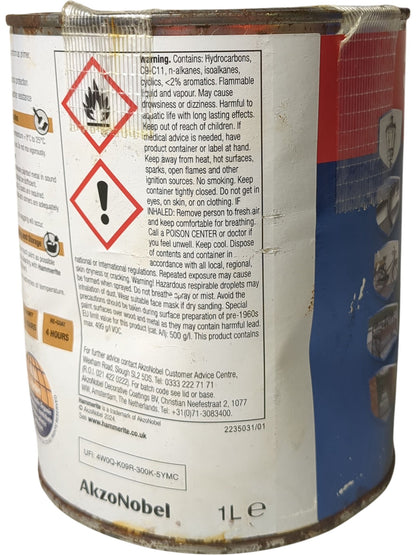 Hammerite | Direct to Rust Metal Paint | Smooth Black | 1L