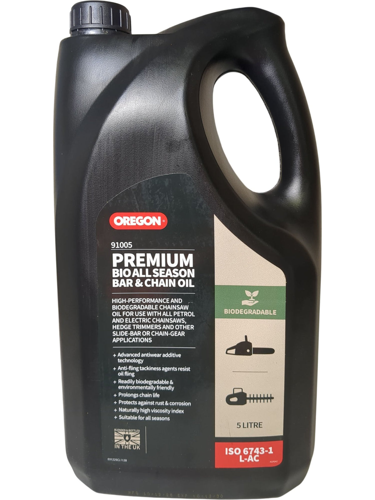 Oregon | Premium Bio All Season Bar & Chain Oil | 91005 | 5L