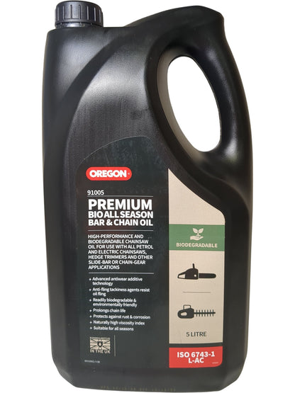 Oregon | Premium Bio All Season Bar & Chain Oil | 91005 | 5L