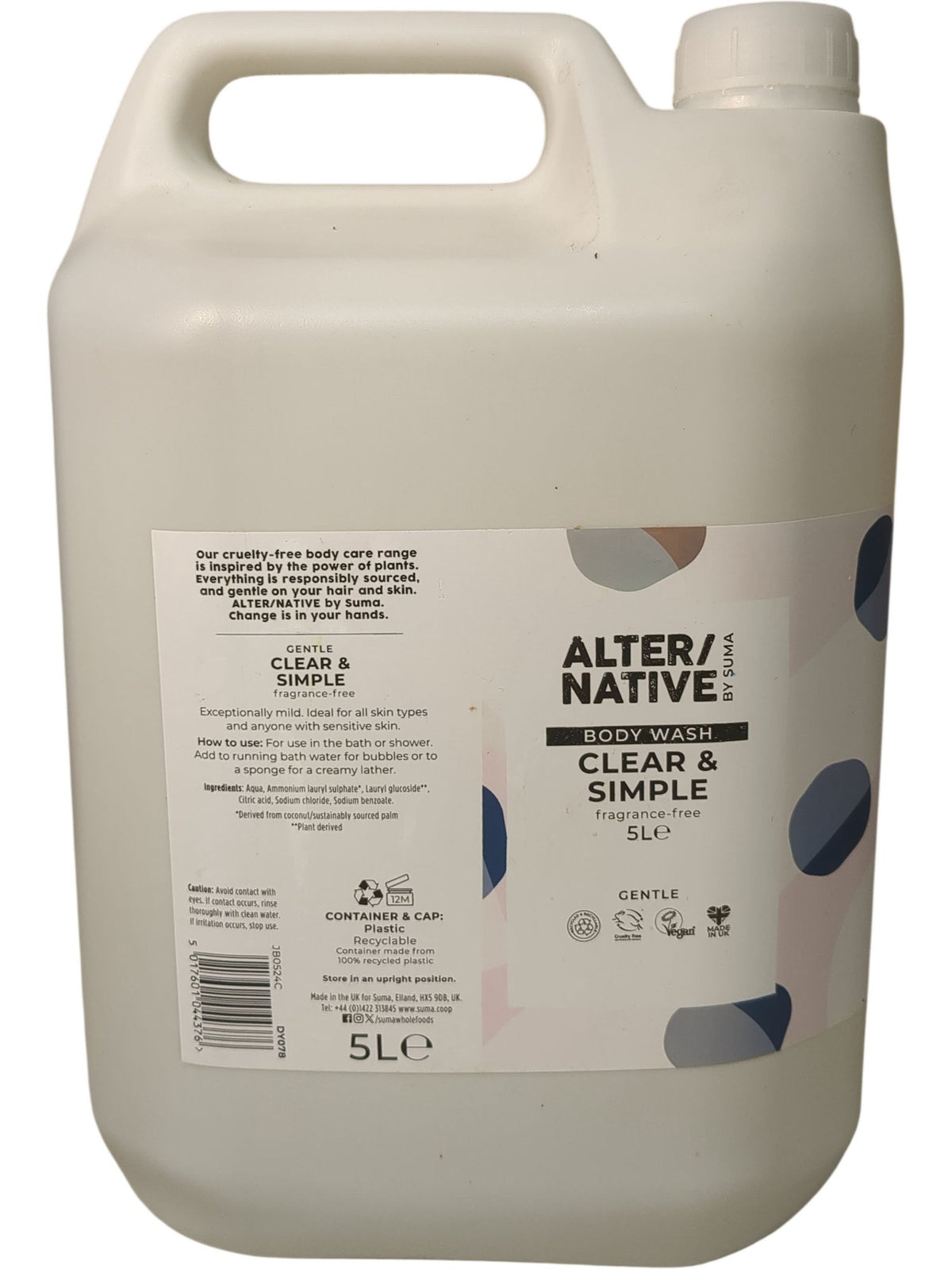 Alter/Native | Body Wash | Clear & Simple | 5L
