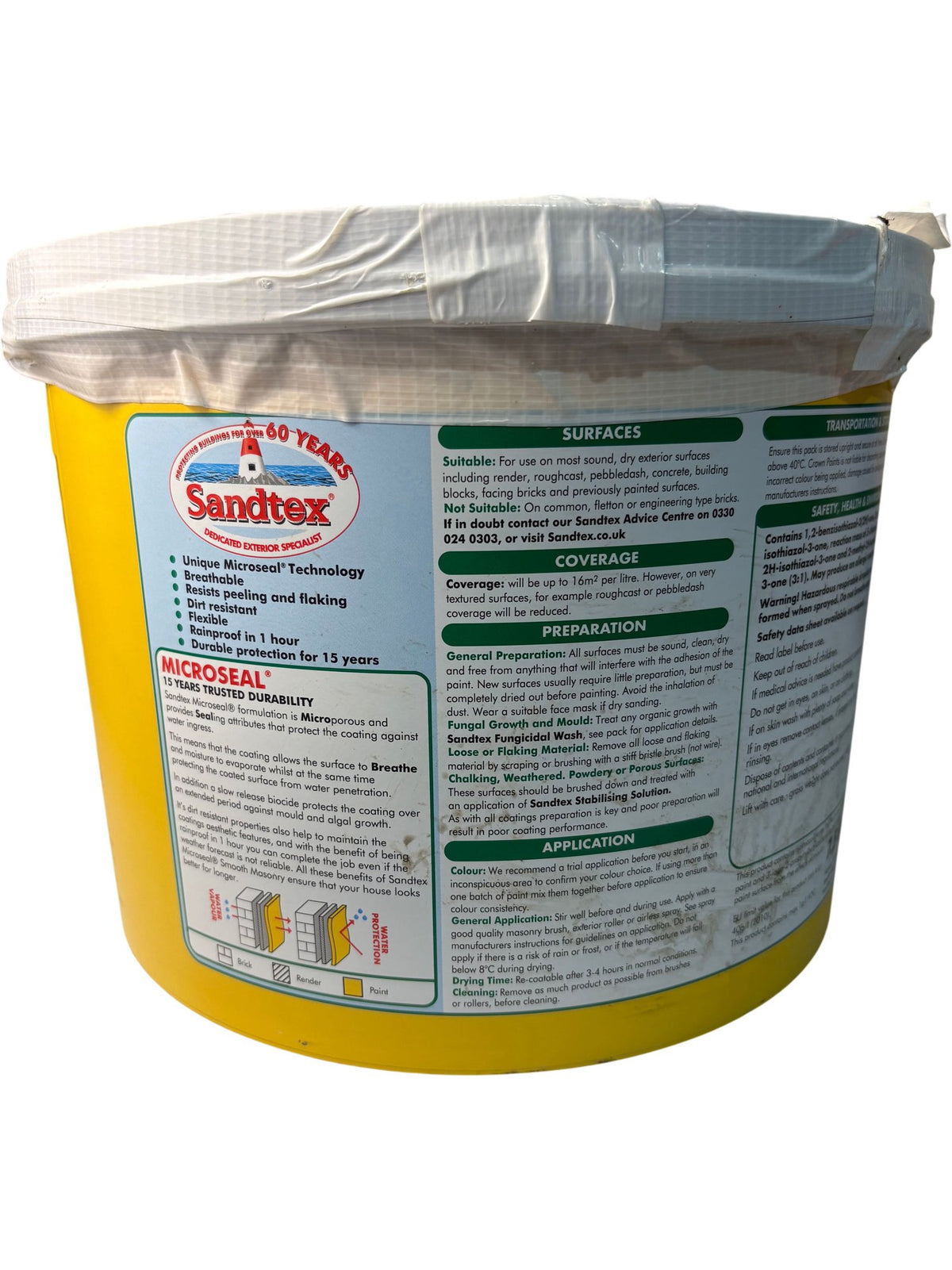 Sandtex Microseal Smooth Masonry Magnolia 7.5 L