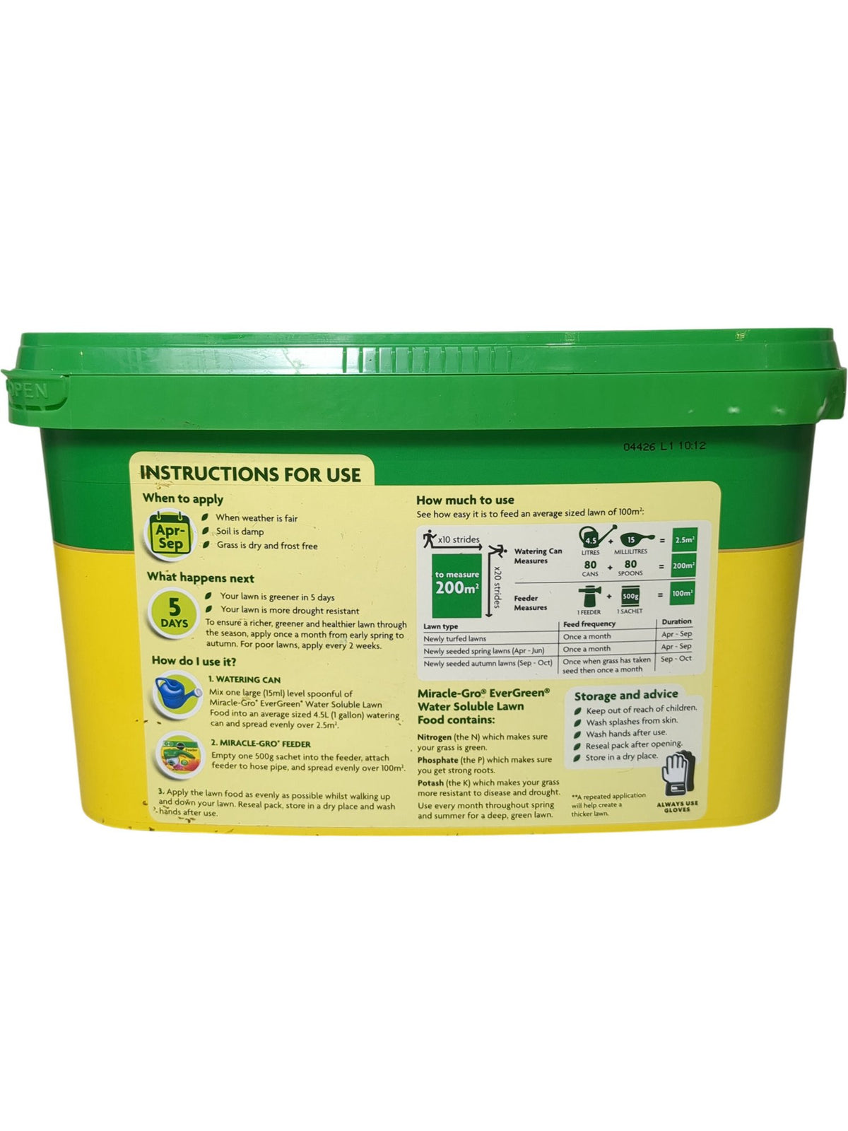 Miracle-Gro | Evergreen Water Soluble Lawn Food | 2kg
