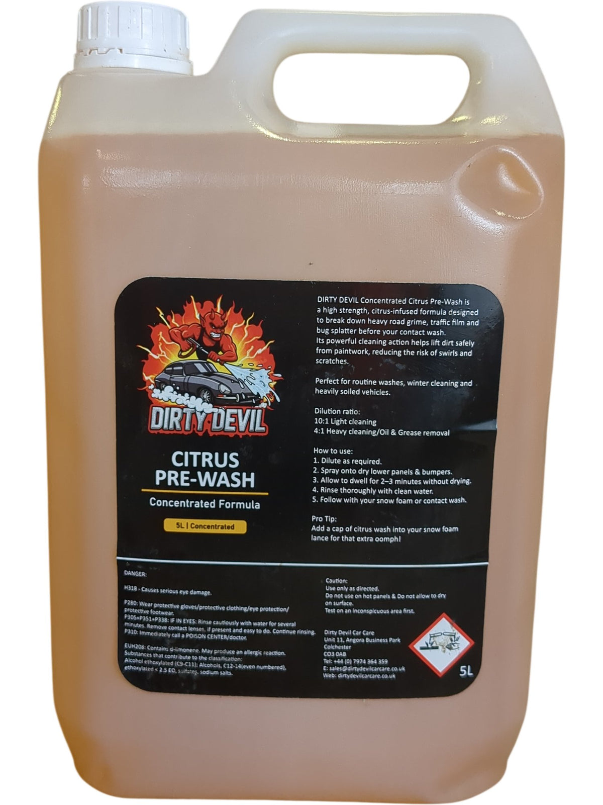 Dirty Devil | Citrus Pre-Wash | 5L