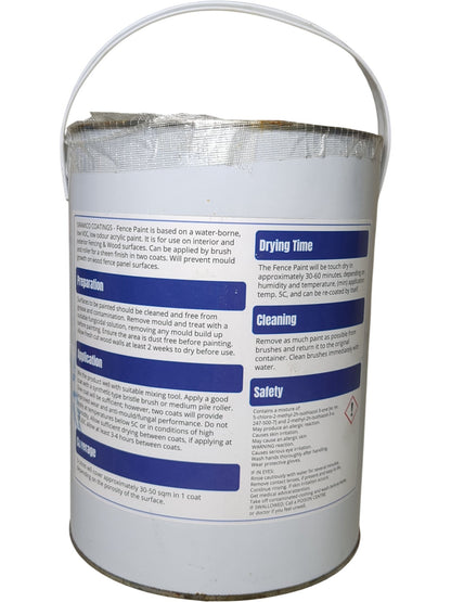 Siramico Coatings | Fence Paint White | 5L