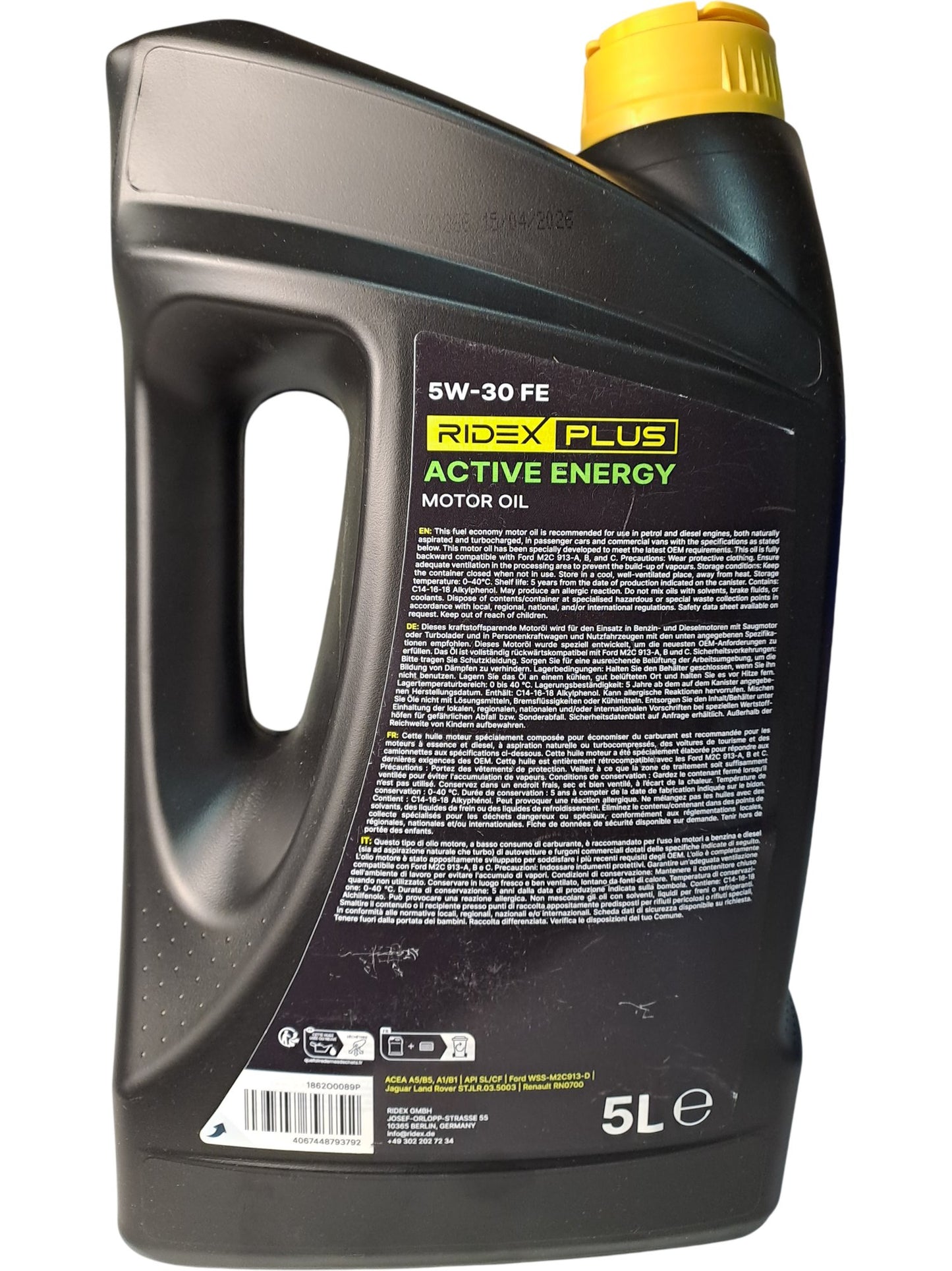 Ridex Plus | Motor Oil | 5W-30 FE | 5L