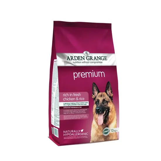 Arden Grange Premium Fresh Chicken and Rice Maize Free Hypoallergenic 12kg
