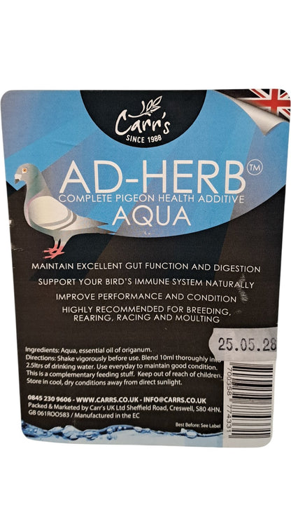 Carr's | AD-Herb Aqua | Complete Pigeon Health Additive