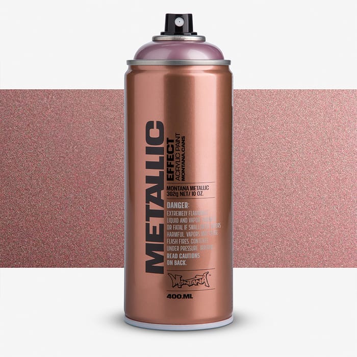 Montana Cans| Metallic Paint Spray Can| Mettalic Rose|400ml