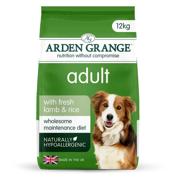 Arden Grange Lamb & Rice Dry Dog Food, Hypoallergenic- 12kg