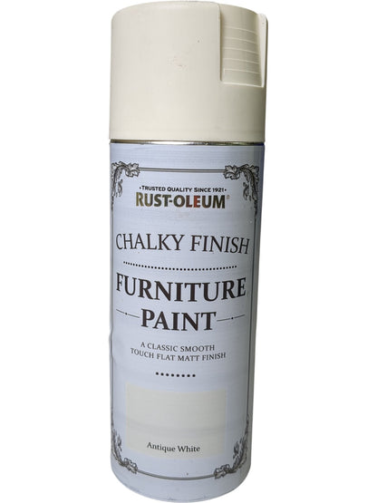 Rust-Oleum | Chalky Finish Furniture Paint | Antique White | 400ml