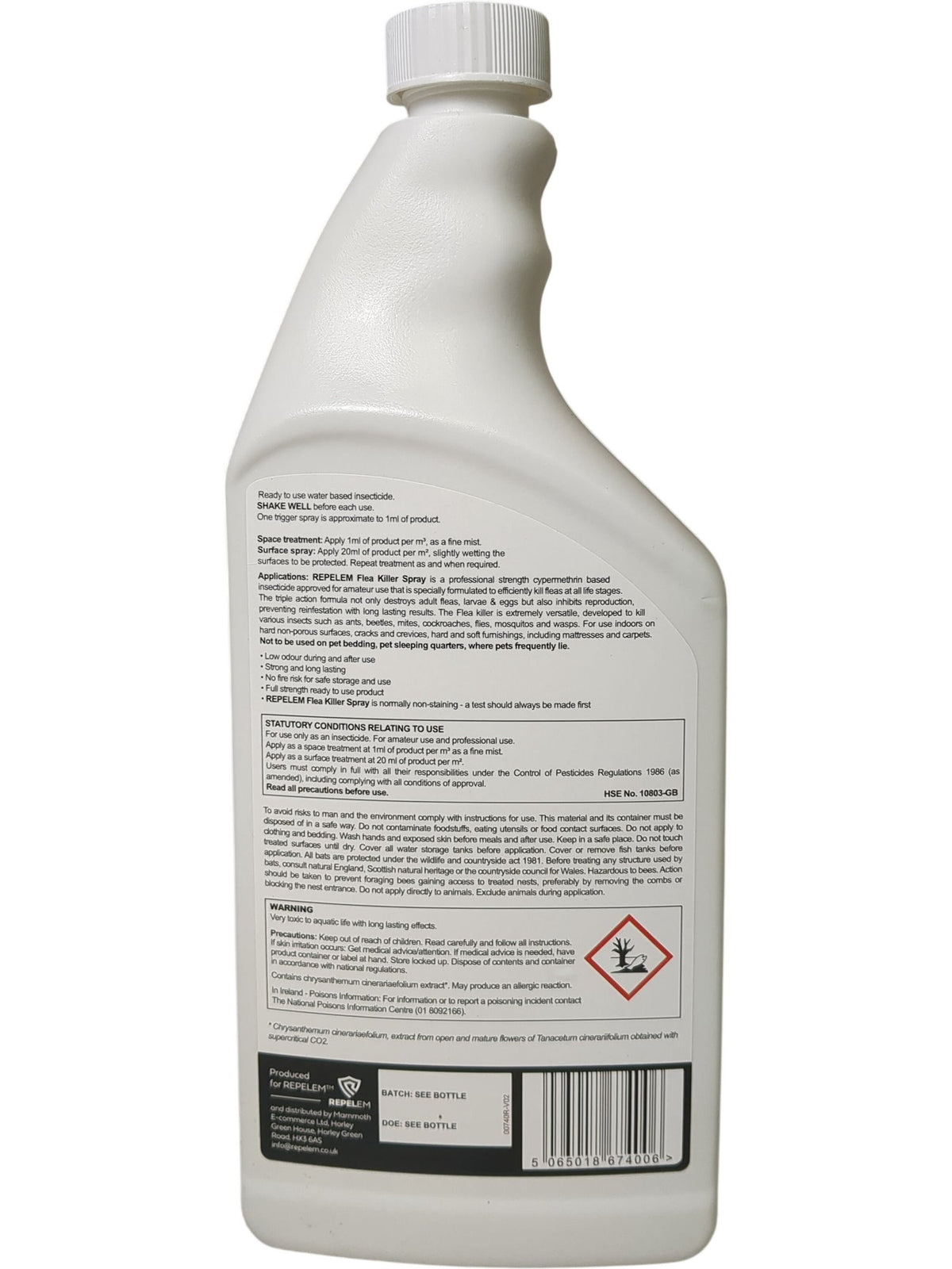 Repelem | Flea Killer Spray | 1L