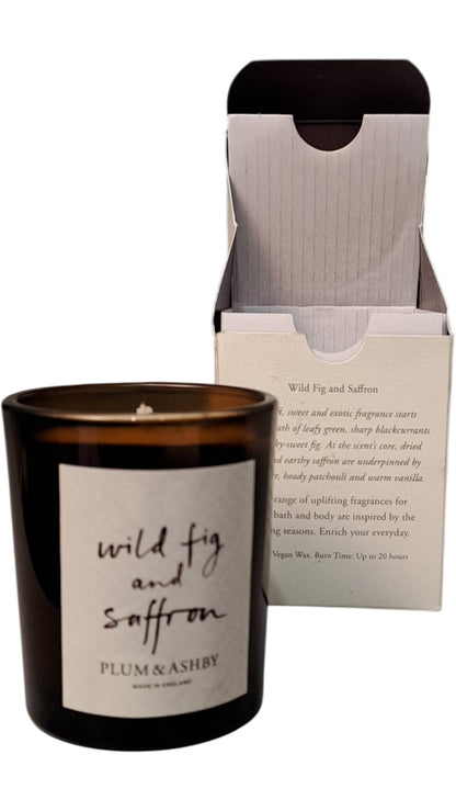 Plum & Ashby | Scented Candle | Wild Fig and Saffron | 75g