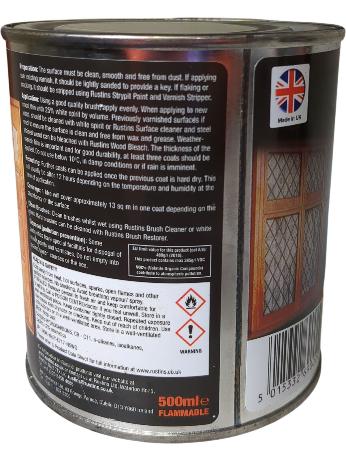 Rustins | Yacht Varnish | Gloss | 500ml