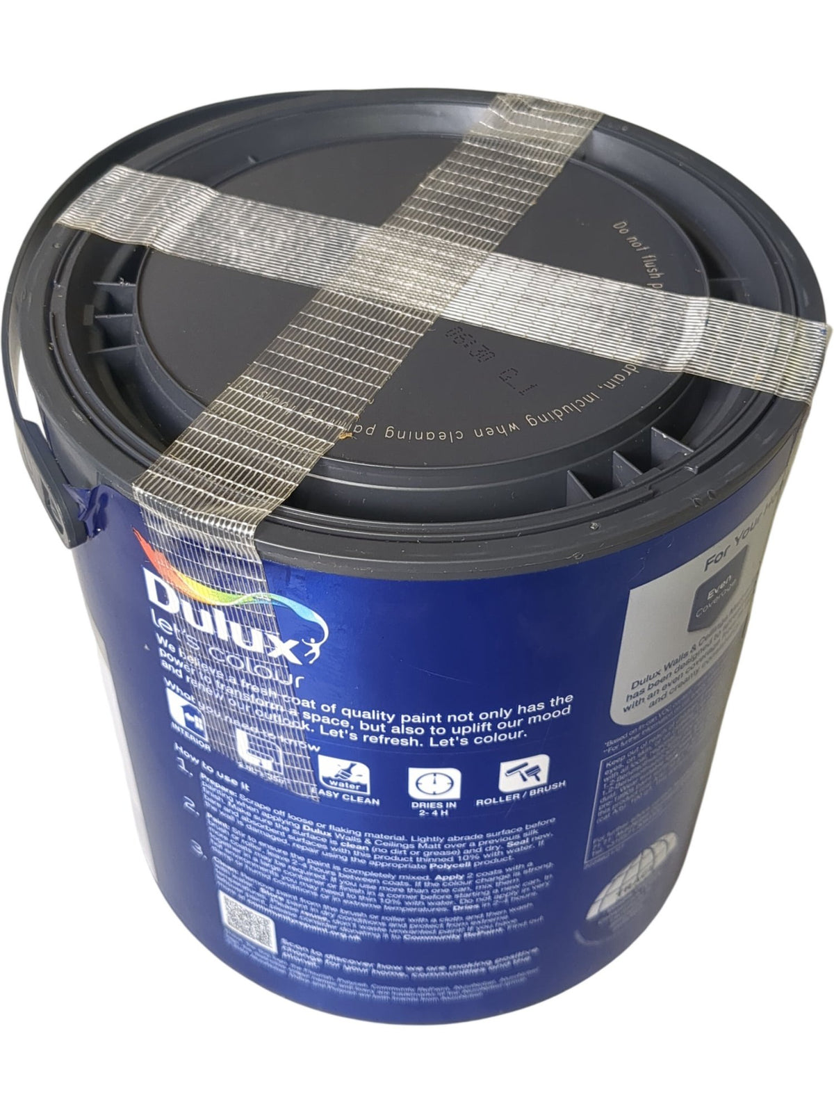 Dulux | Walls & Ceilings Paint | Rich Black | 2.5L