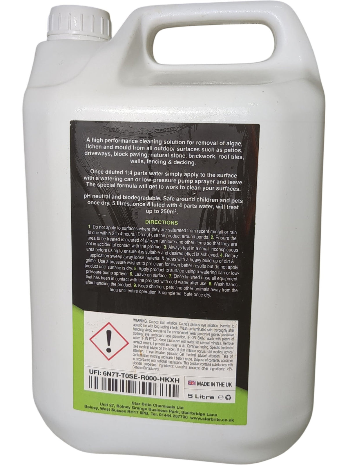 Garden Xpert | Algae, Lichen & Mould Cleaner | 5 Litre