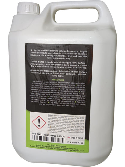 Garden Xpert | Algae, Lichen & Mould Cleaner | 5 Litre