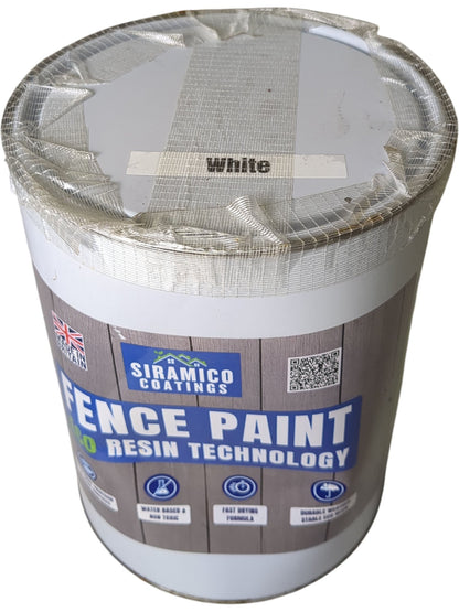 Siramico Coatings | Fence Paint White | 5L