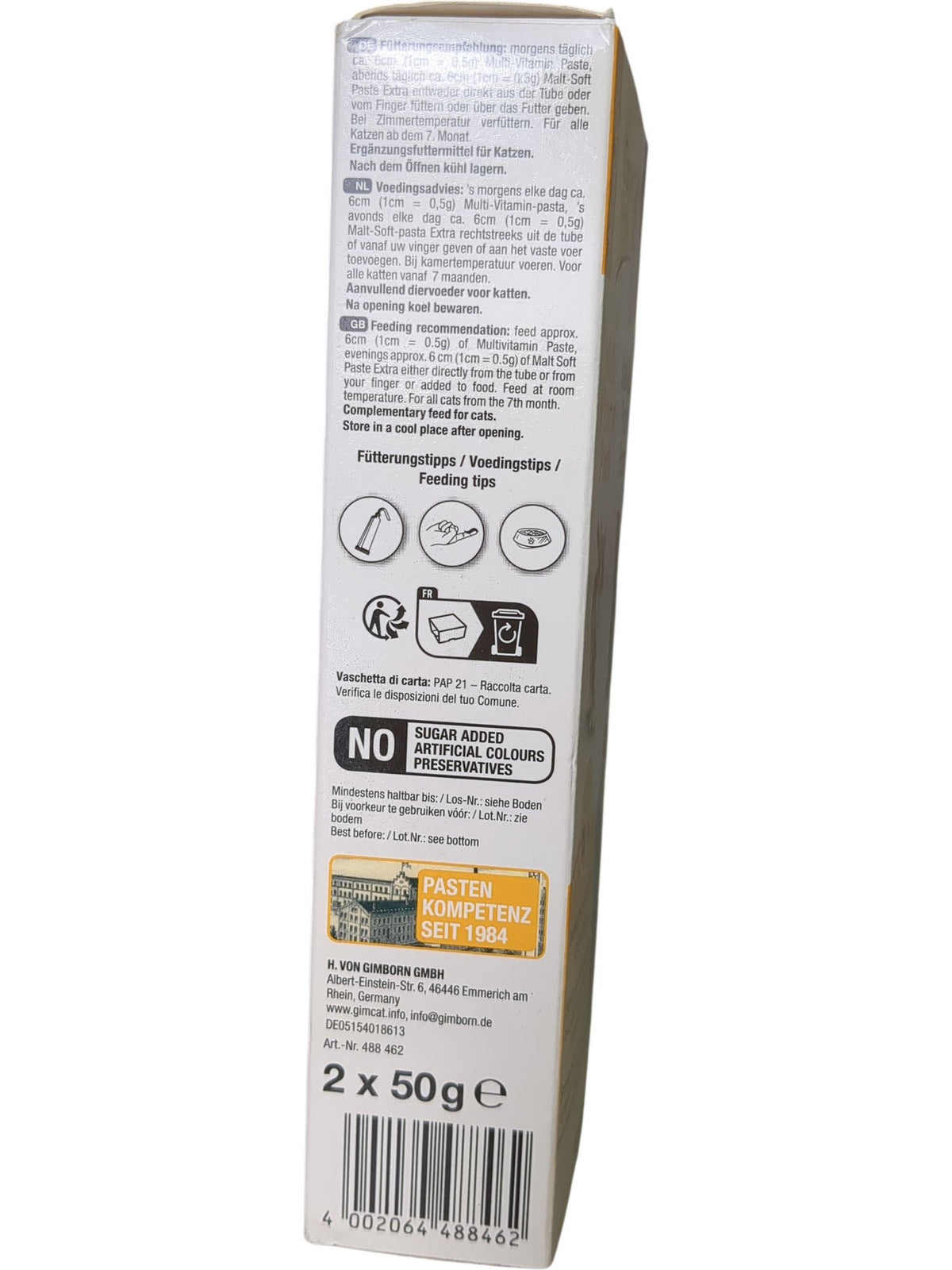 GimCat | Multi-Vitamin Malt-Soft Paste Extra | 2x50g