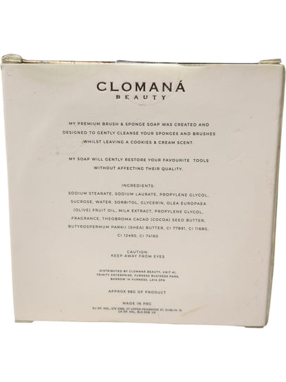 Clomaná Beauty | Brush & Sponge Cleanser | Cookies & Cream | 98g