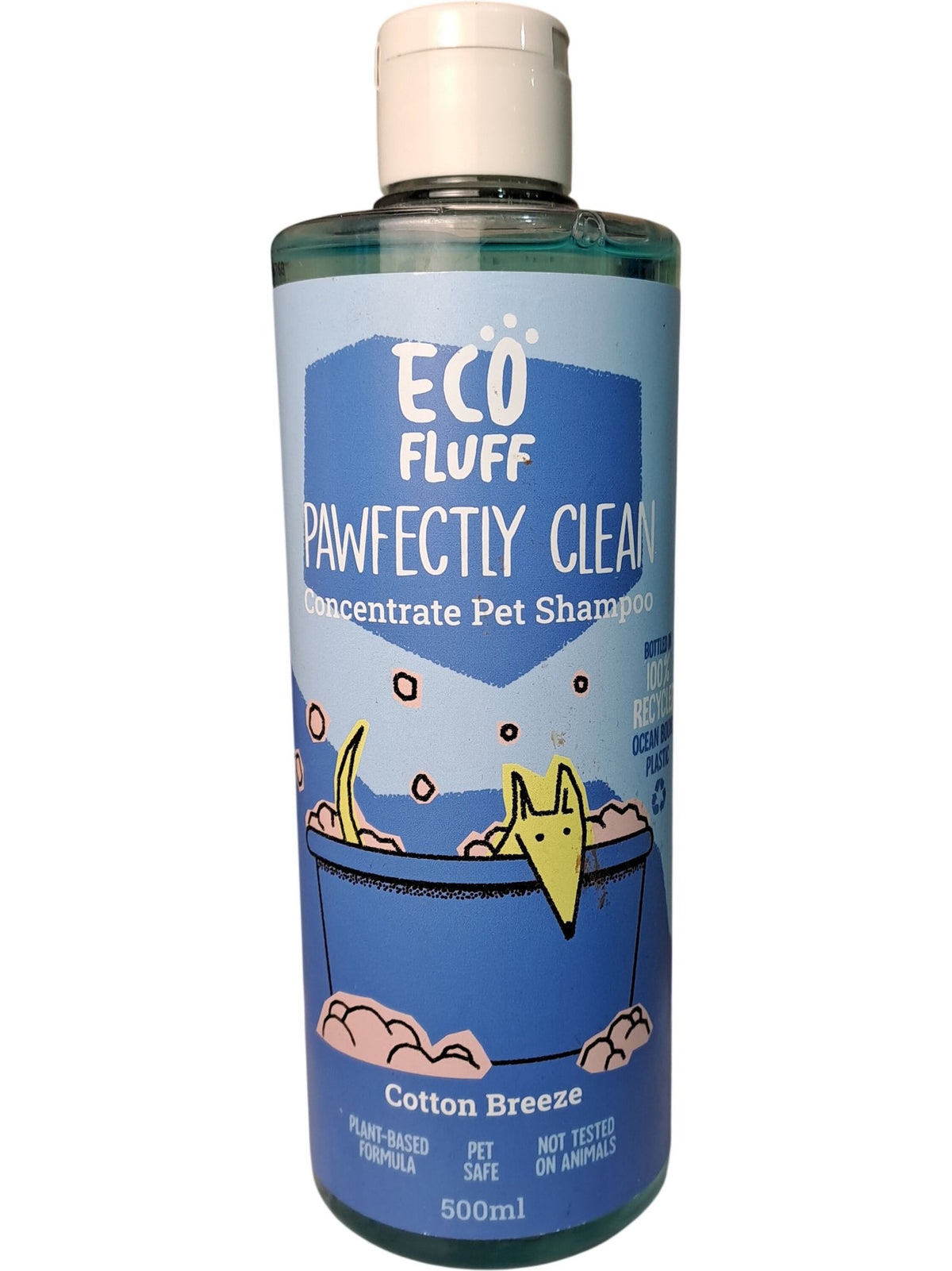 Eco Fluff | Pawfectly Clean Concentrate Pet Shampoo | Cotton Breeze 500ml