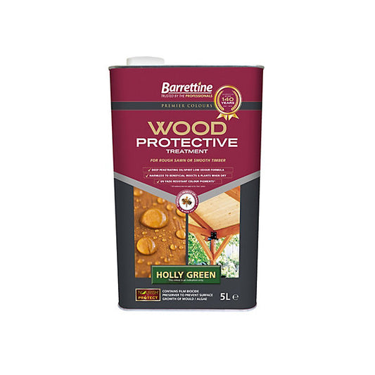 Barrettine| Wood Protective Treatment-Holly Green-5L