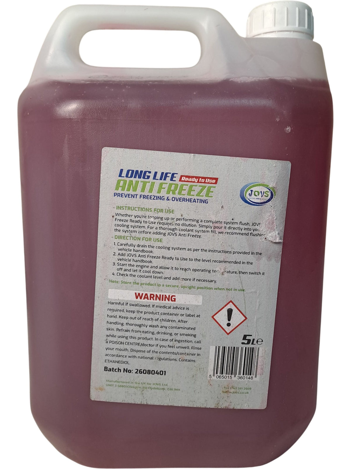 Jovs | Long Life Antifreeze | 5L