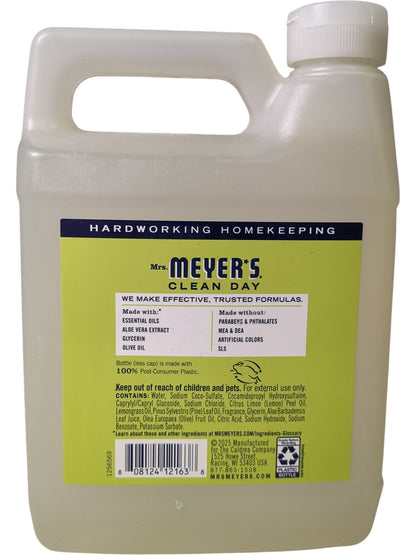 Mrs. Meyer's | Clean Day Hand Soap Refill | Lemon Verbena | 975ml