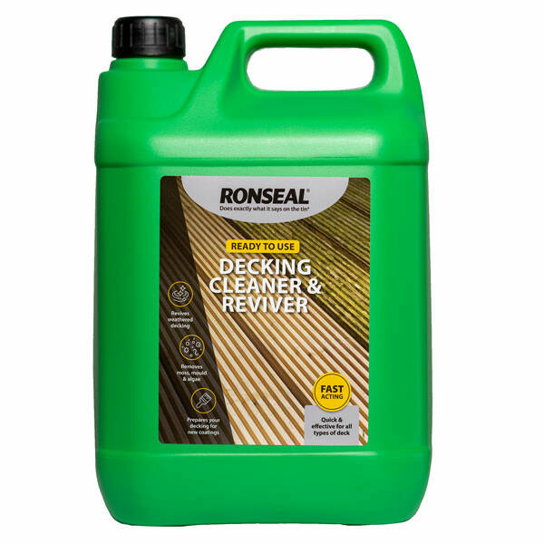Ronseal| Decking Cleaner & Reviver| Ready to Use|5L