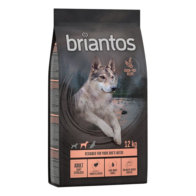 Briantos| Adult Dog Light-Sterilised- Turkey & Potato- 12kg