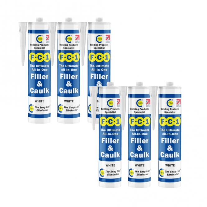 6 x 310ml|C Tec| F.C.1 All in one Filler/Caulk-White