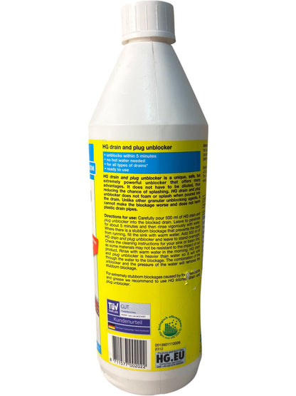HG Drain And Plug Unblocker 1000ml