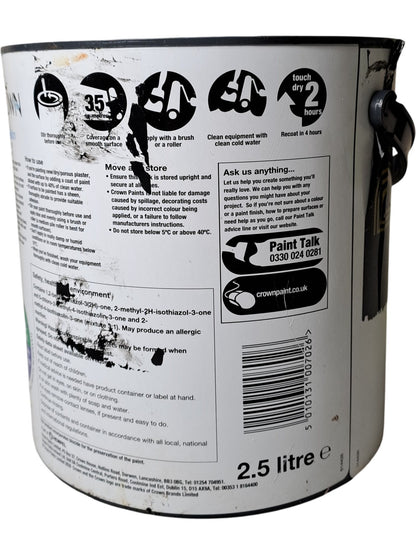 Crown | Pure Brilliant White Matt Emulsion | 2.5L
